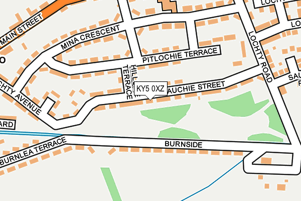 KY5 0XZ map - OS OpenMap – Local (Ordnance Survey)
