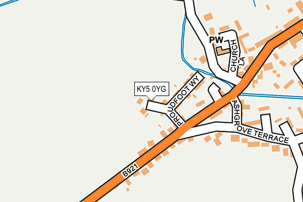 KY5 0YG map - OS OpenMap – Local (Ordnance Survey)