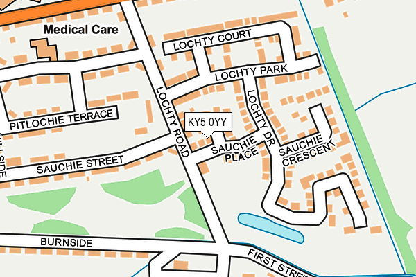 KY5 0YY map - OS OpenMap – Local (Ordnance Survey)