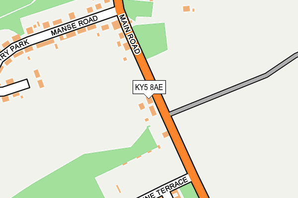 KY5 8AE map - OS OpenMap – Local (Ordnance Survey)