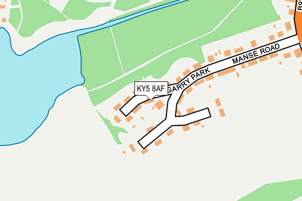 KY5 8AF map - OS OpenMap – Local (Ordnance Survey)