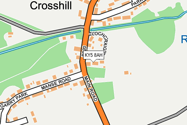 KY5 8AH map - OS OpenMap – Local (Ordnance Survey)