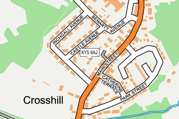 KY5 8AJ map - OS OpenMap – Local (Ordnance Survey)