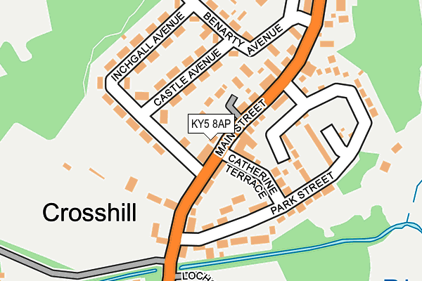 KY5 8AP map - OS OpenMap – Local (Ordnance Survey)