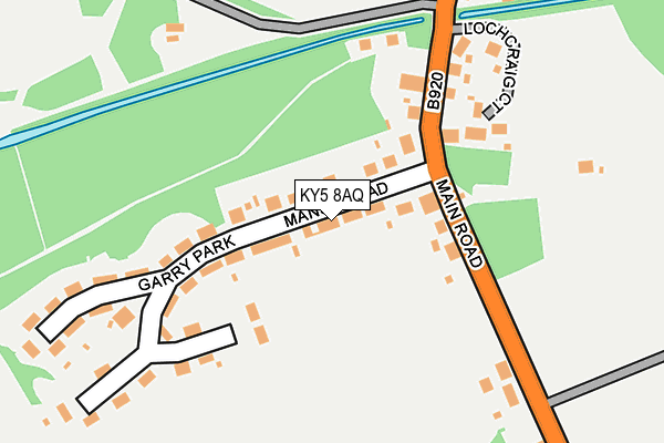 KY5 8AQ map - OS OpenMap – Local (Ordnance Survey)