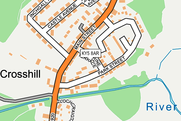 KY5 8AR map - OS OpenMap – Local (Ordnance Survey)