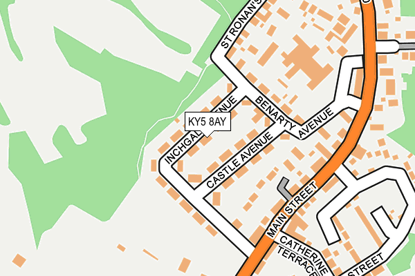 KY5 8AY map - OS OpenMap – Local (Ordnance Survey)