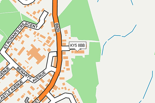 KY5 8BB map - OS OpenMap – Local (Ordnance Survey)