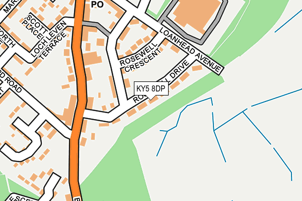 KY5 8DP map - OS OpenMap – Local (Ordnance Survey)