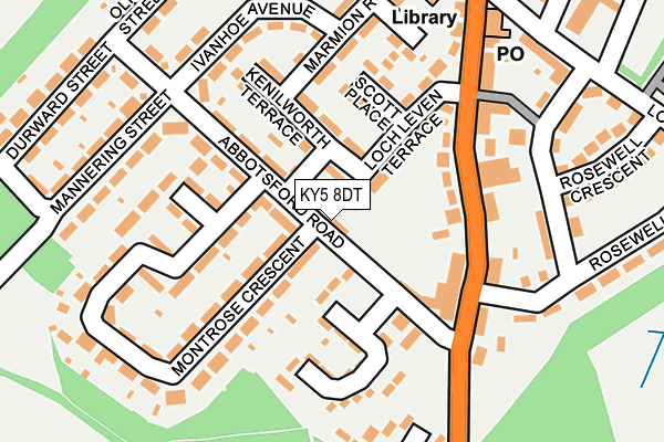 KY5 8DT map - OS OpenMap – Local (Ordnance Survey)