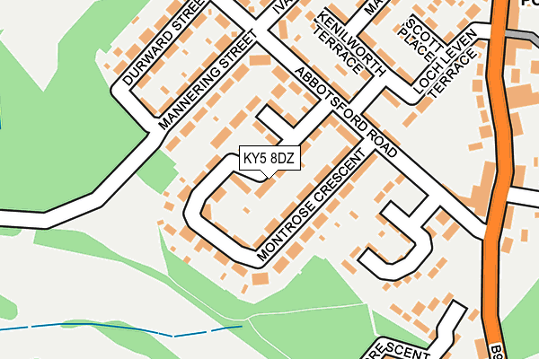 KY5 8DZ map - OS OpenMap – Local (Ordnance Survey)