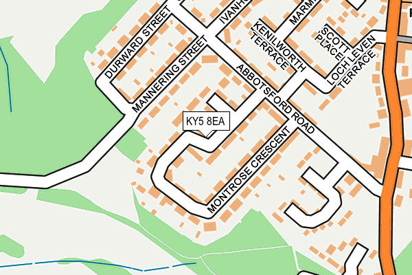 KY5 8EA map - OS OpenMap – Local (Ordnance Survey)