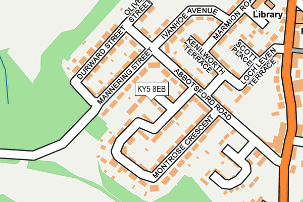 KY5 8EB map - OS OpenMap – Local (Ordnance Survey)
