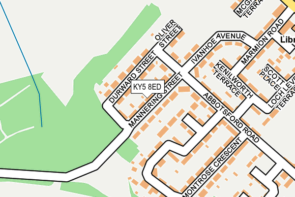 KY5 8ED map - OS OpenMap – Local (Ordnance Survey)