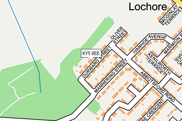 KY5 8EE map - OS OpenMap – Local (Ordnance Survey)