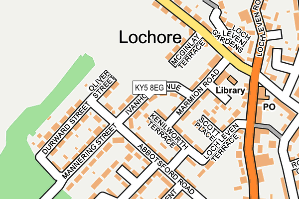 KY5 8EG map - OS OpenMap – Local (Ordnance Survey)