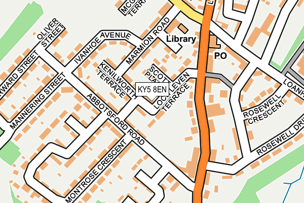 KY5 8EN map - OS OpenMap – Local (Ordnance Survey)