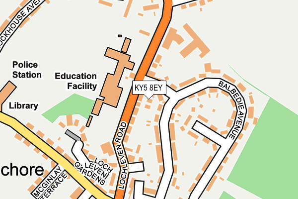 KY5 8EY map - OS OpenMap – Local (Ordnance Survey)