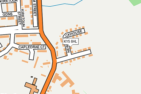 KY5 8HL map - OS OpenMap – Local (Ordnance Survey)
