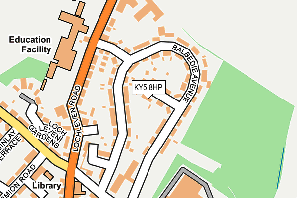 KY5 8HP map - OS OpenMap – Local (Ordnance Survey)