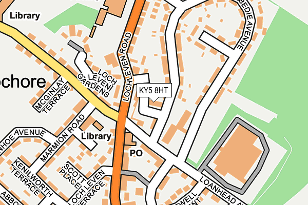 KY5 8HT map - OS OpenMap – Local (Ordnance Survey)