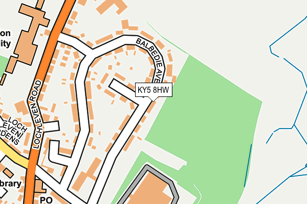 KY5 8HW map - OS OpenMap – Local (Ordnance Survey)
