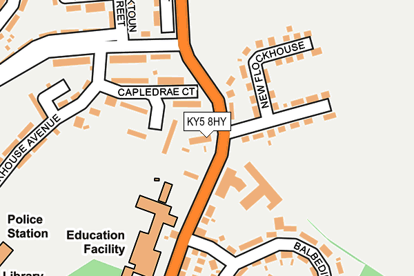 KY5 8HY map - OS OpenMap – Local (Ordnance Survey)
