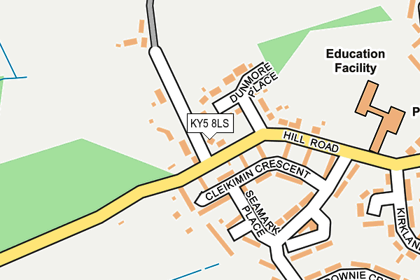 KY5 8LS map - OS OpenMap – Local (Ordnance Survey)