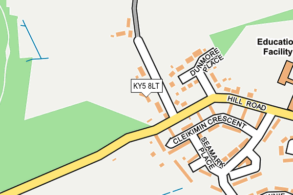KY5 8LT map - OS OpenMap – Local (Ordnance Survey)