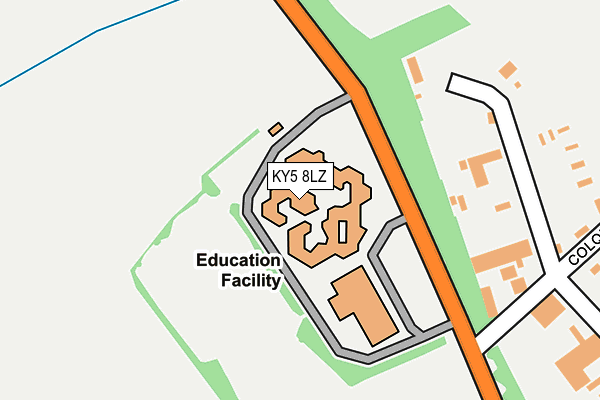 KY5 8LZ map - OS OpenMap – Local (Ordnance Survey)