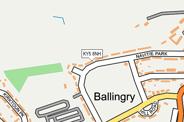 KY5 8NH map - OS OpenMap – Local (Ordnance Survey)