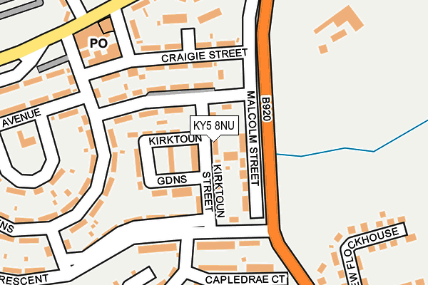 KY5 8NU map - OS OpenMap – Local (Ordnance Survey)