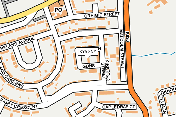 KY5 8NY map - OS OpenMap – Local (Ordnance Survey)
