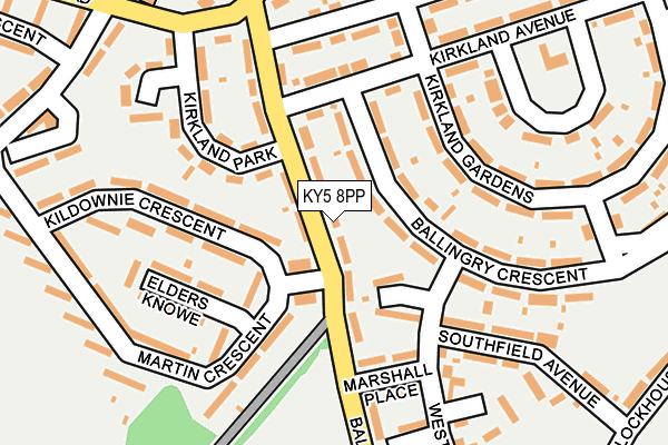 KY5 8PP map - OS OpenMap – Local (Ordnance Survey)