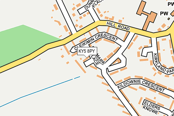 KY5 8PY map - OS OpenMap – Local (Ordnance Survey)