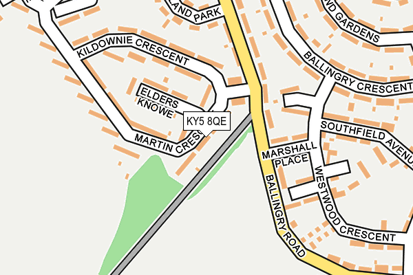 KY5 8QE map - OS OpenMap – Local (Ordnance Survey)