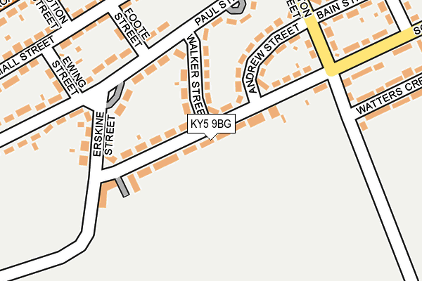 KY5 9BG map - OS OpenMap – Local (Ordnance Survey)