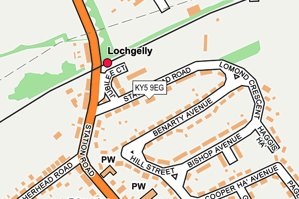 KY5 9EG map - OS OpenMap – Local (Ordnance Survey)