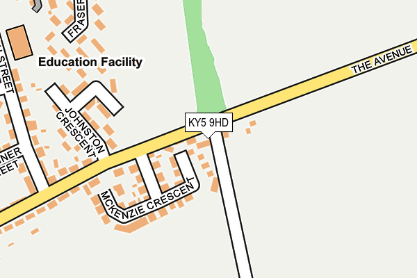 KY5 9HD map - OS OpenMap – Local (Ordnance Survey)