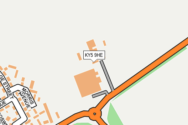 KY5 9HE map - OS OpenMap – Local (Ordnance Survey)