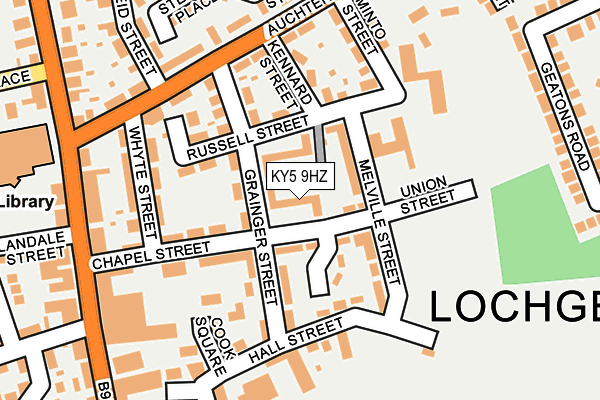 KY5 9HZ map - OS OpenMap – Local (Ordnance Survey)