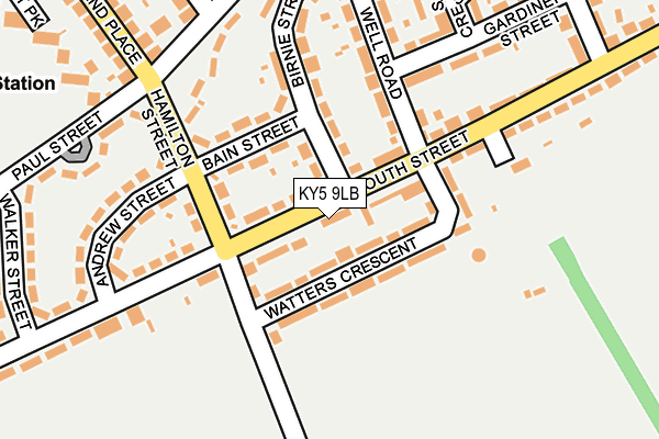 KY5 9LB map - OS OpenMap – Local (Ordnance Survey)