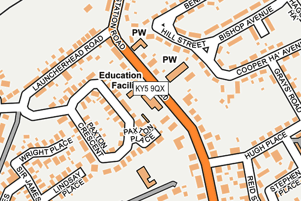 Map of THE WEE SHOP (FIFE) LTD at local scale