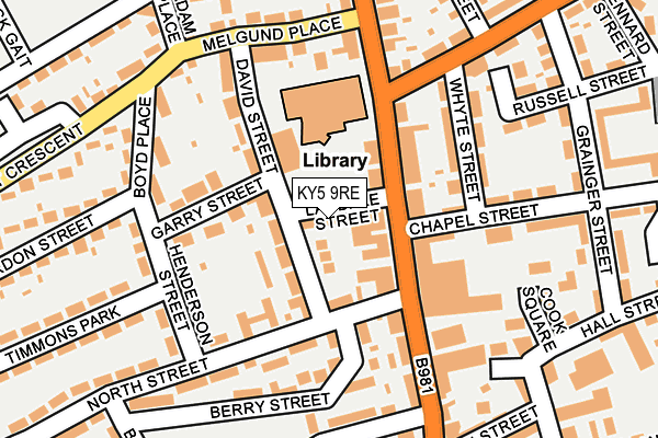 KY5 9RE map - OS OpenMap – Local (Ordnance Survey)