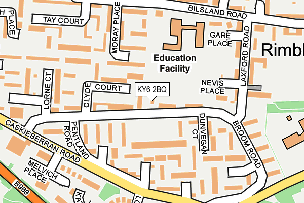 KY6 2BQ map - OS OpenMap – Local (Ordnance Survey)