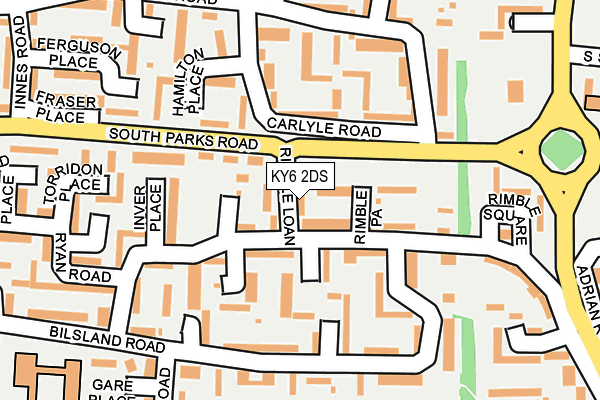 KY6 2DS map - OS OpenMap – Local (Ordnance Survey)