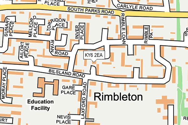 KY6 2EA map - OS OpenMap – Local (Ordnance Survey)