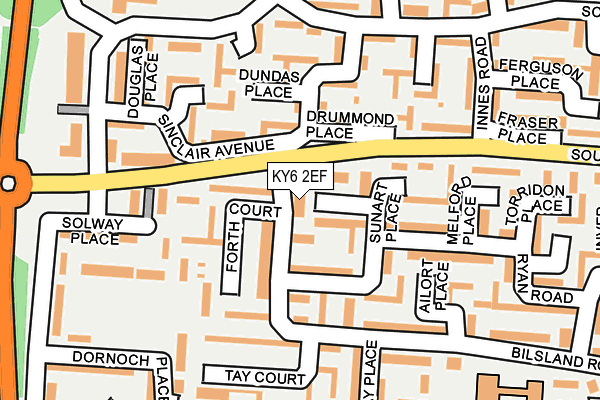 KY6 2EF map - OS OpenMap – Local (Ordnance Survey)