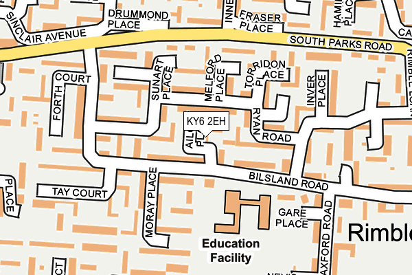 KY6 2EH map - OS OpenMap – Local (Ordnance Survey)