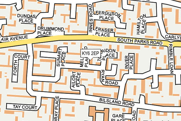 KY6 2EP map - OS OpenMap – Local (Ordnance Survey)